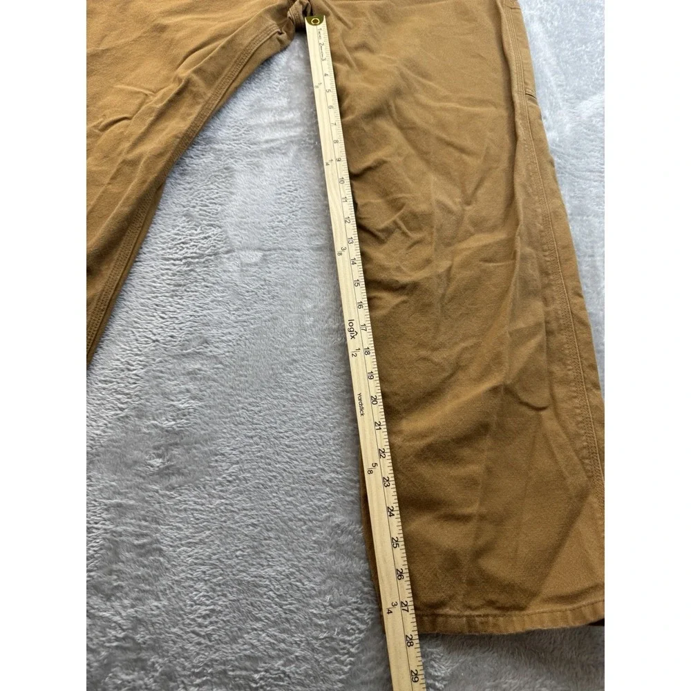 Carhartt 103279 211 Rugged Flex Relaxed Fit Duck Work Pants 42x32 Brown Distress